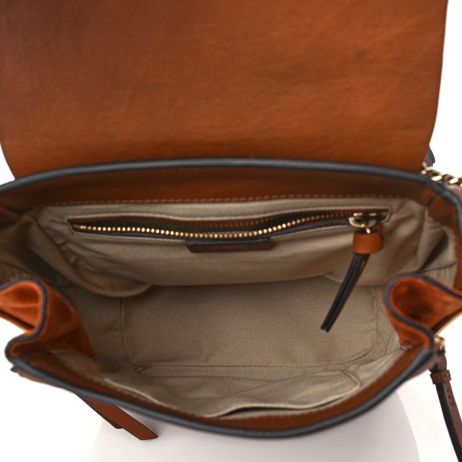 Chloe Suede Calfskin Small Faye Backpack Tan 5 of 10