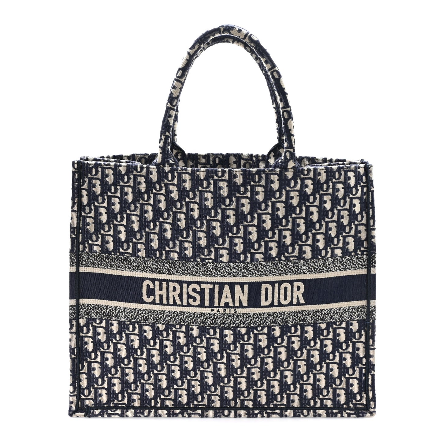 Oblique Large Book Tote Blue Multicolor