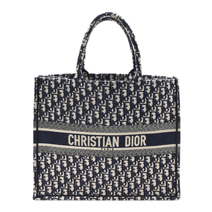 Christian Dior Oblique Large Book Tote Blue Multicolor 1 of 10