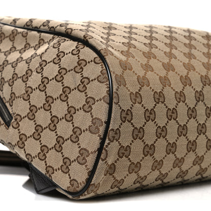 Gucci Monogram Travel Backpack Dark Brown 9 of 10
