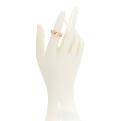 Cartier 18K Pink Gold Pink Sapphire 5.5mm LOVE Ring 52 6 2 of 5