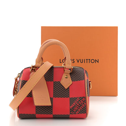 Louis Vuitton Damier Pop Speedy Bandouliere 18 Red 10 of 10