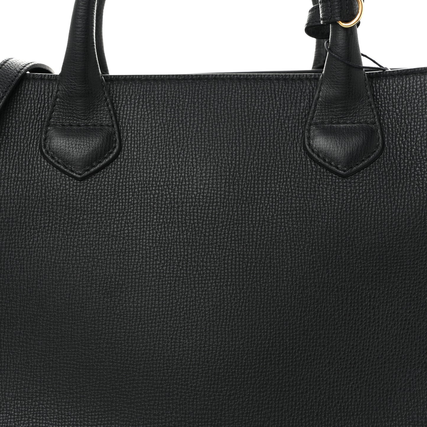 Derby Calfskin House Check Medium Banner Tote Black
