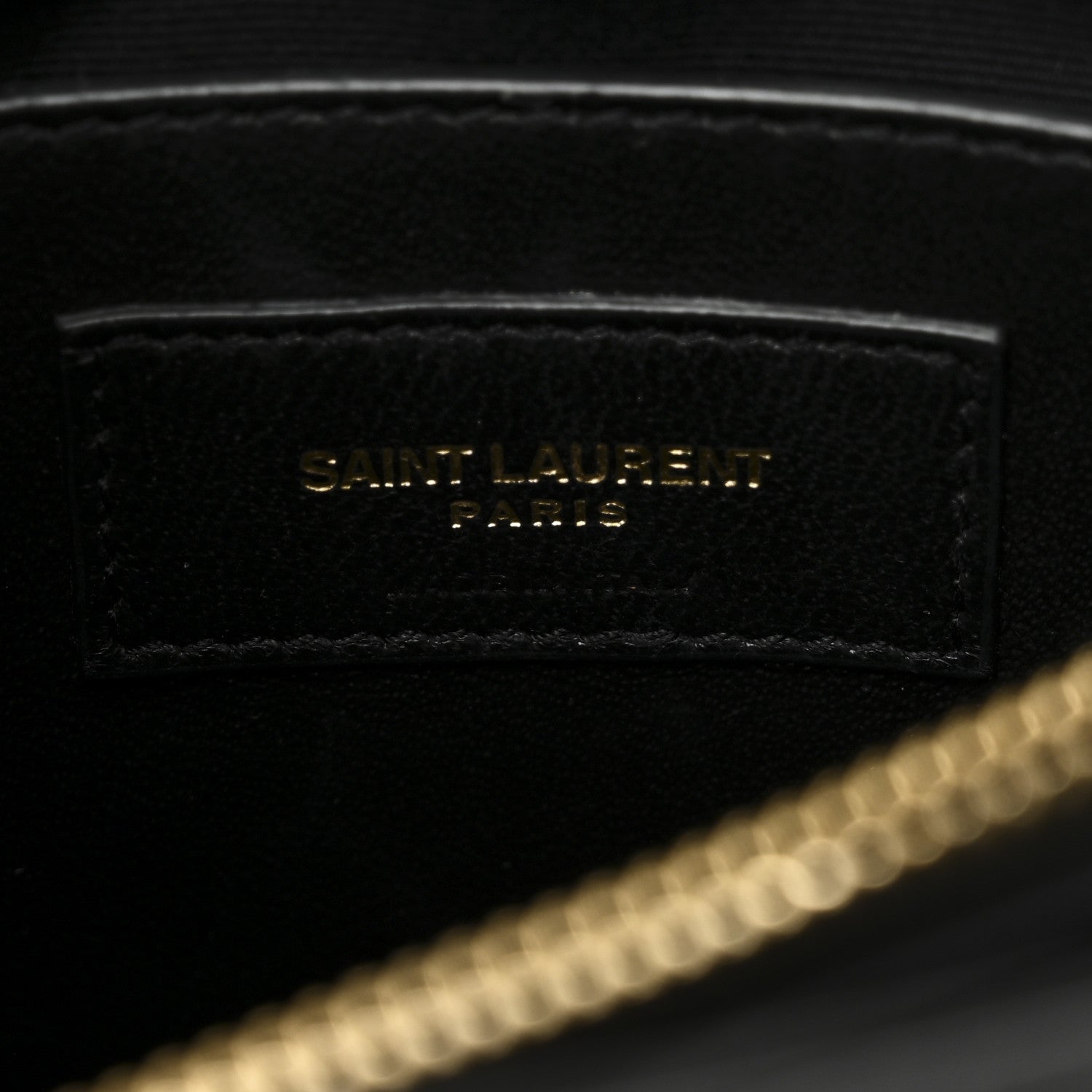 Saint Laurent Calfskin Y Quilted Monogram Small Loulou Chain Satchel Black 6 of 11