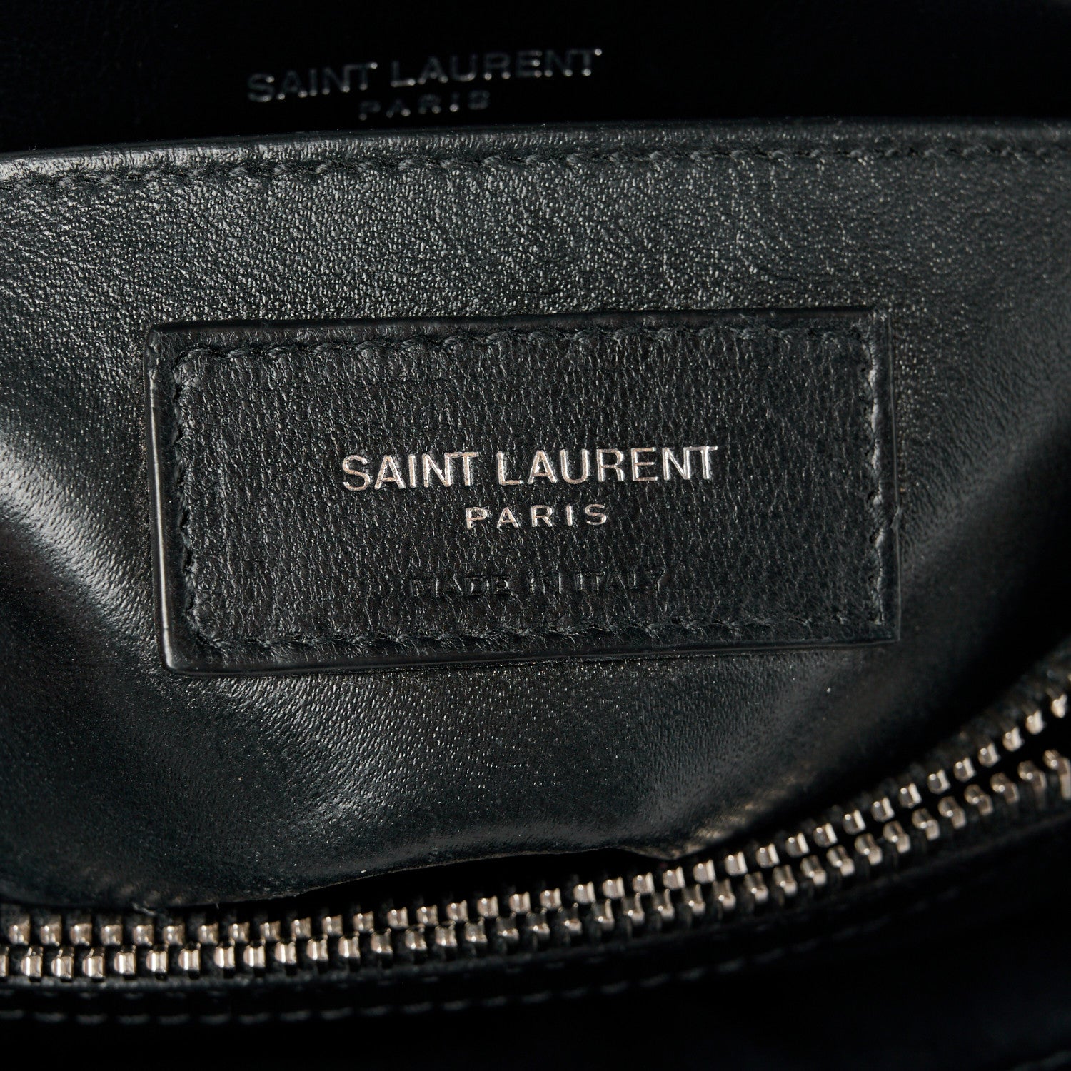Saint Laurent Calfskin Y Quilted Monogram Small Loulou Chain Satchel Black 7 of 12