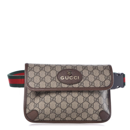 Gucci GG Supreme Monogram Neo Vintage Web Belt Bag Brown 1 of 10