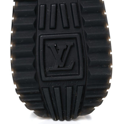 Louis Vuitton Suede Monogram Run Away Sneakers 38 Black 7 of 8