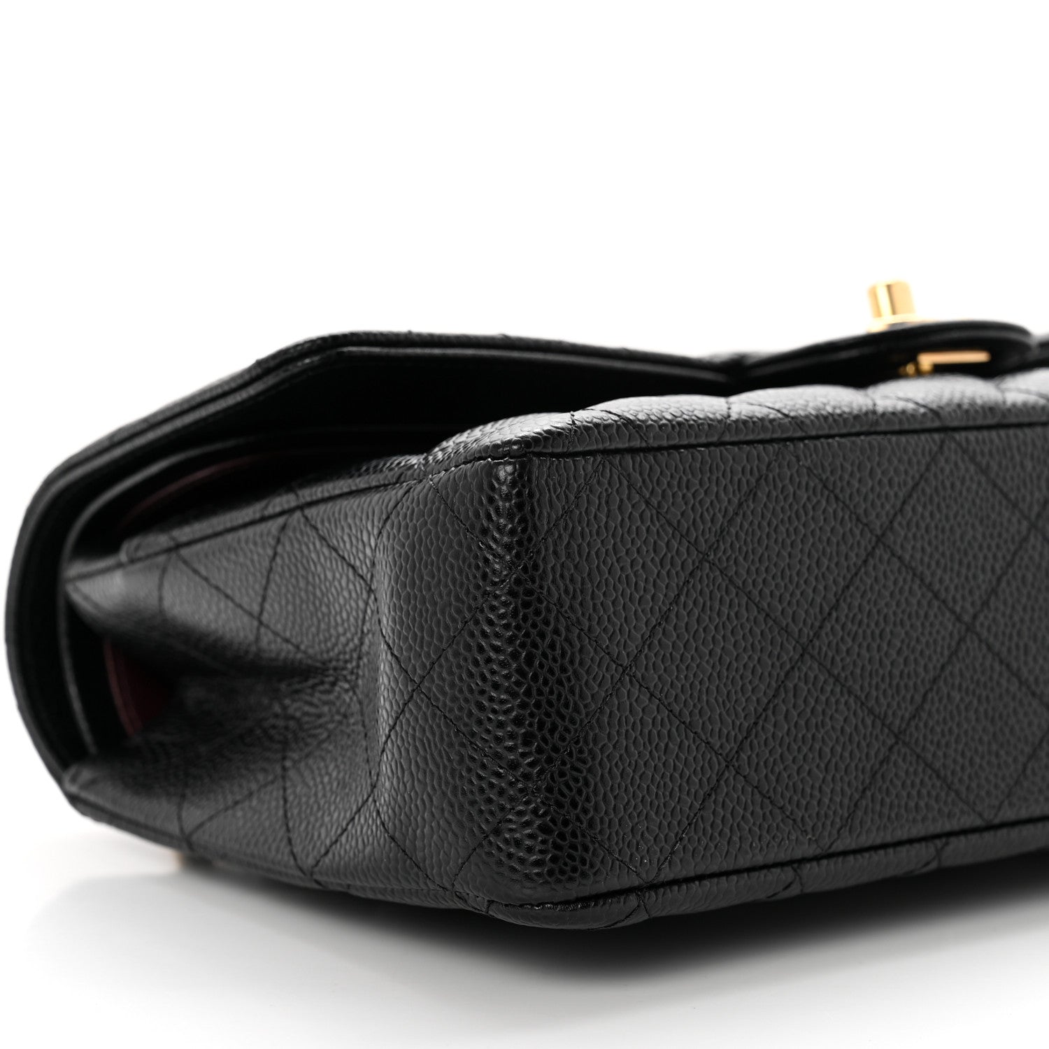 Chanel Caviar Quilted Medium Double Flap Black 7 of 9