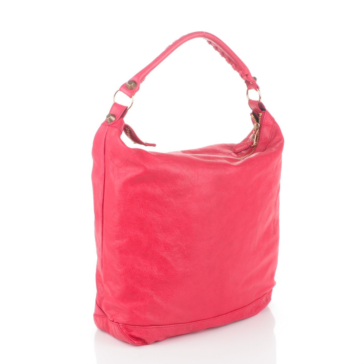 Agneau Giant 12 Rose Gold Hardware Day Hobo Rose Thulian