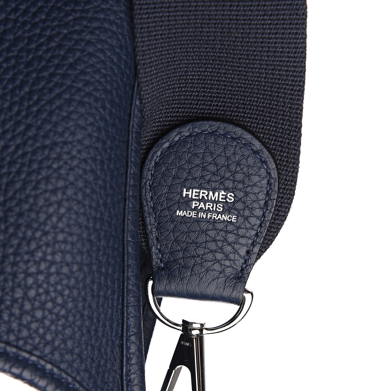 Hermes Taurillon Clemence Evelyne III PM Bleu Saphir 5 of 10