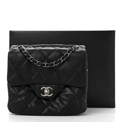 Chanel Lambskin Quilted Mini Chanel 3 Flap Black 11 of 11