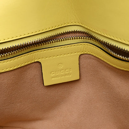 Gucci Calfskin Matelasse Small GG Marmont Shoulder Bag Banana 6 of 10