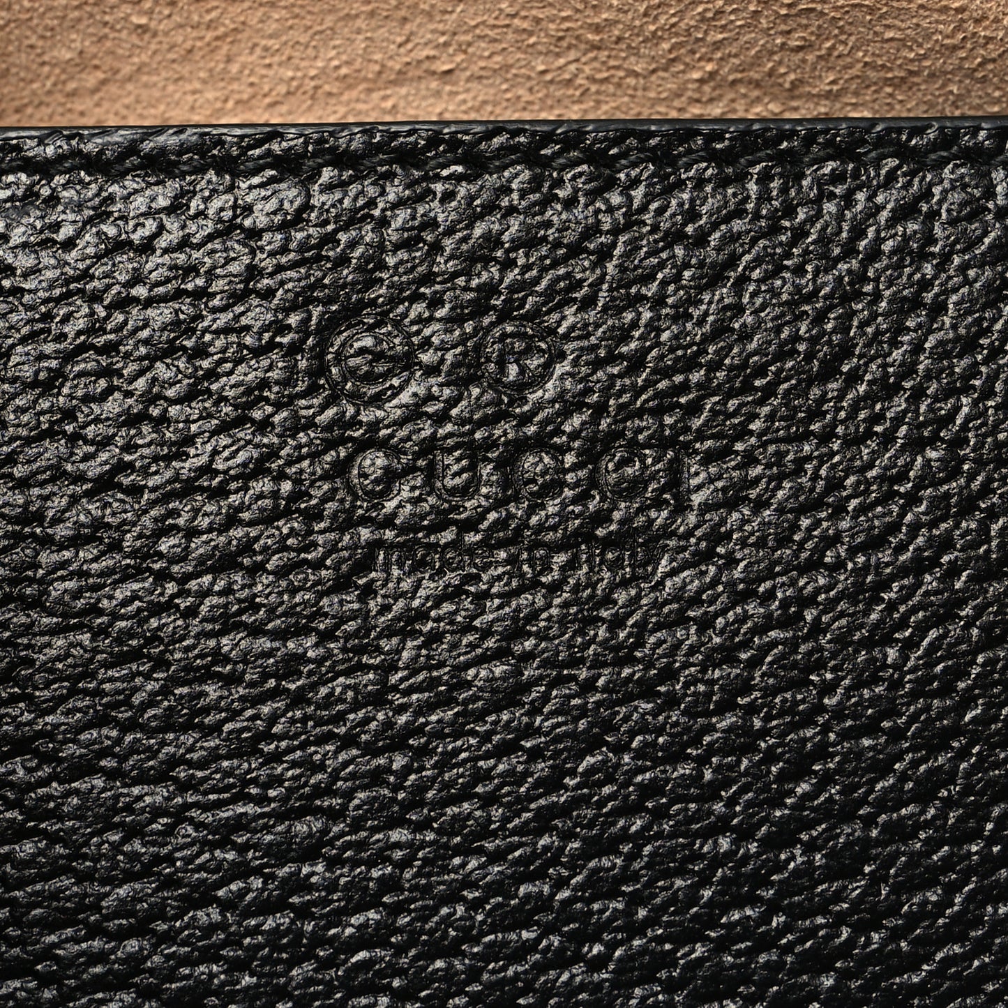 Textured Calfskin Web Small Ophidia Tote Bag Black