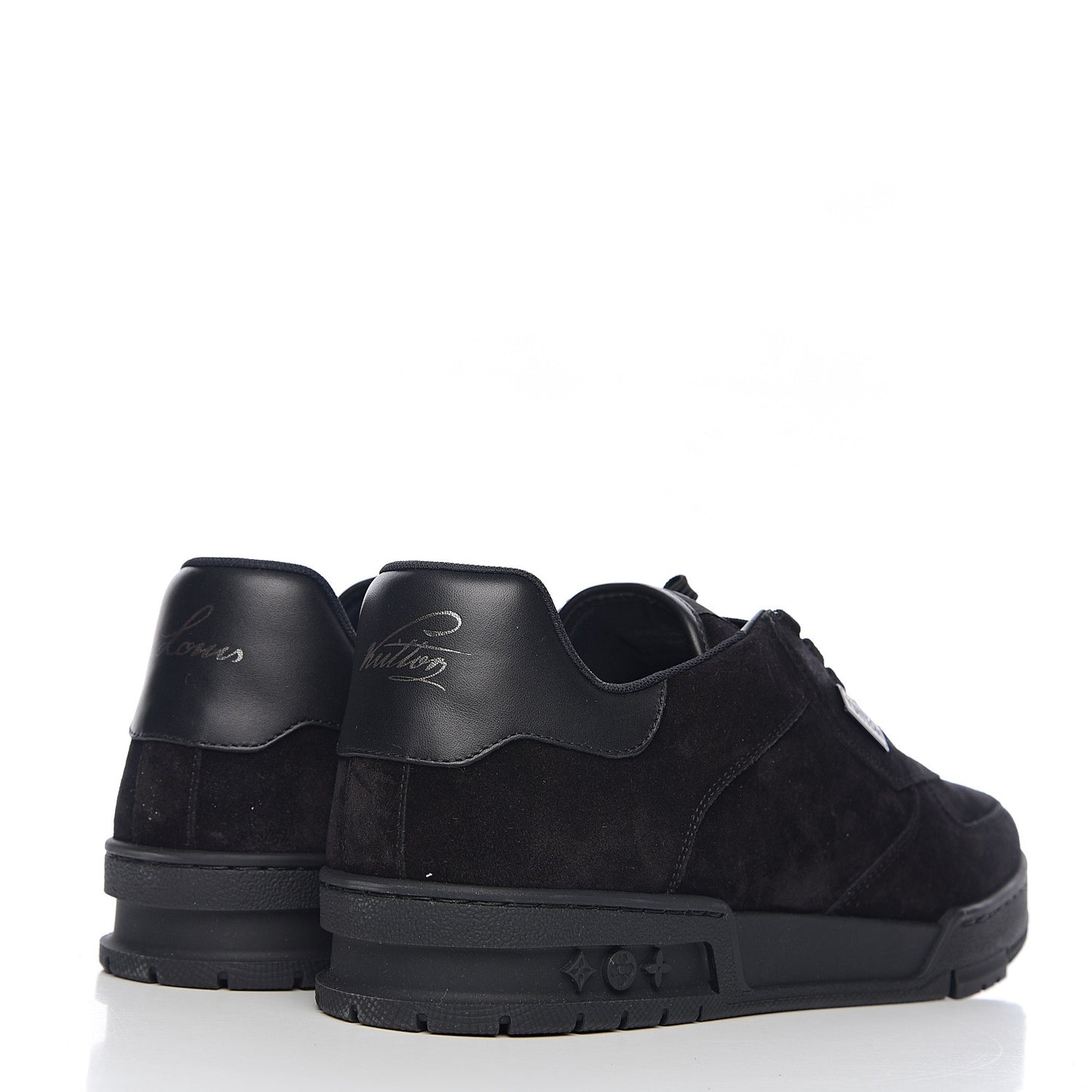 Suede Uniform Sneakers 9.5 Black