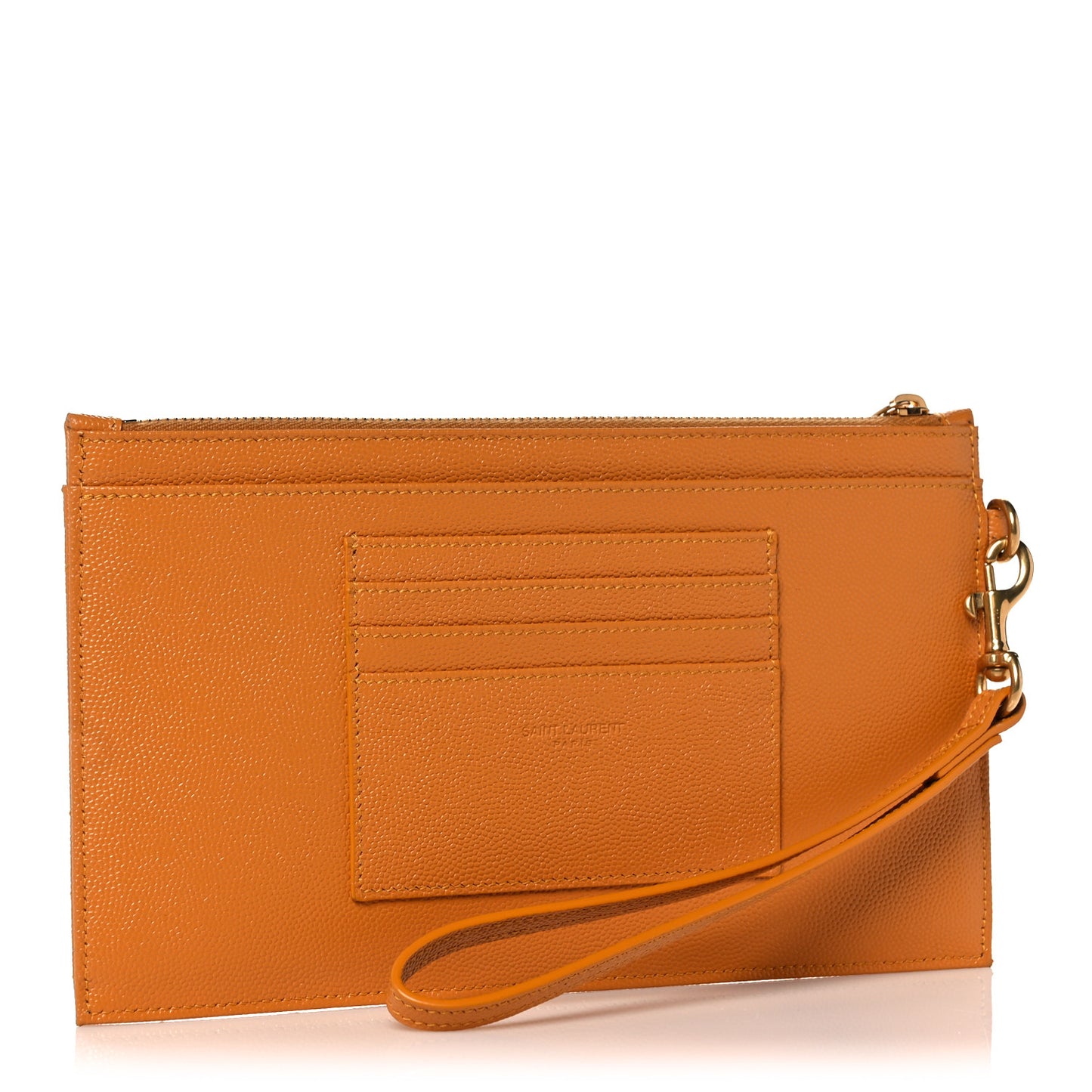 Grain De Poudre Chevron Monogram Large Bill Pouch Senape Yellow
