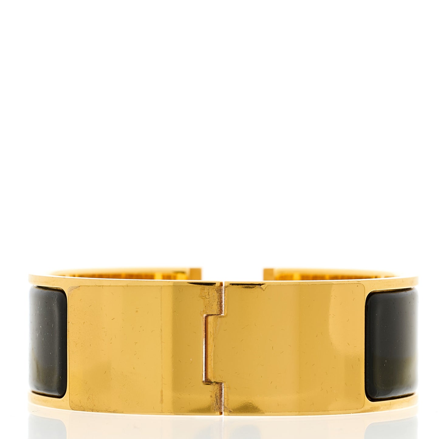Enamel Wide Clic Clac H Bracelet PM Black