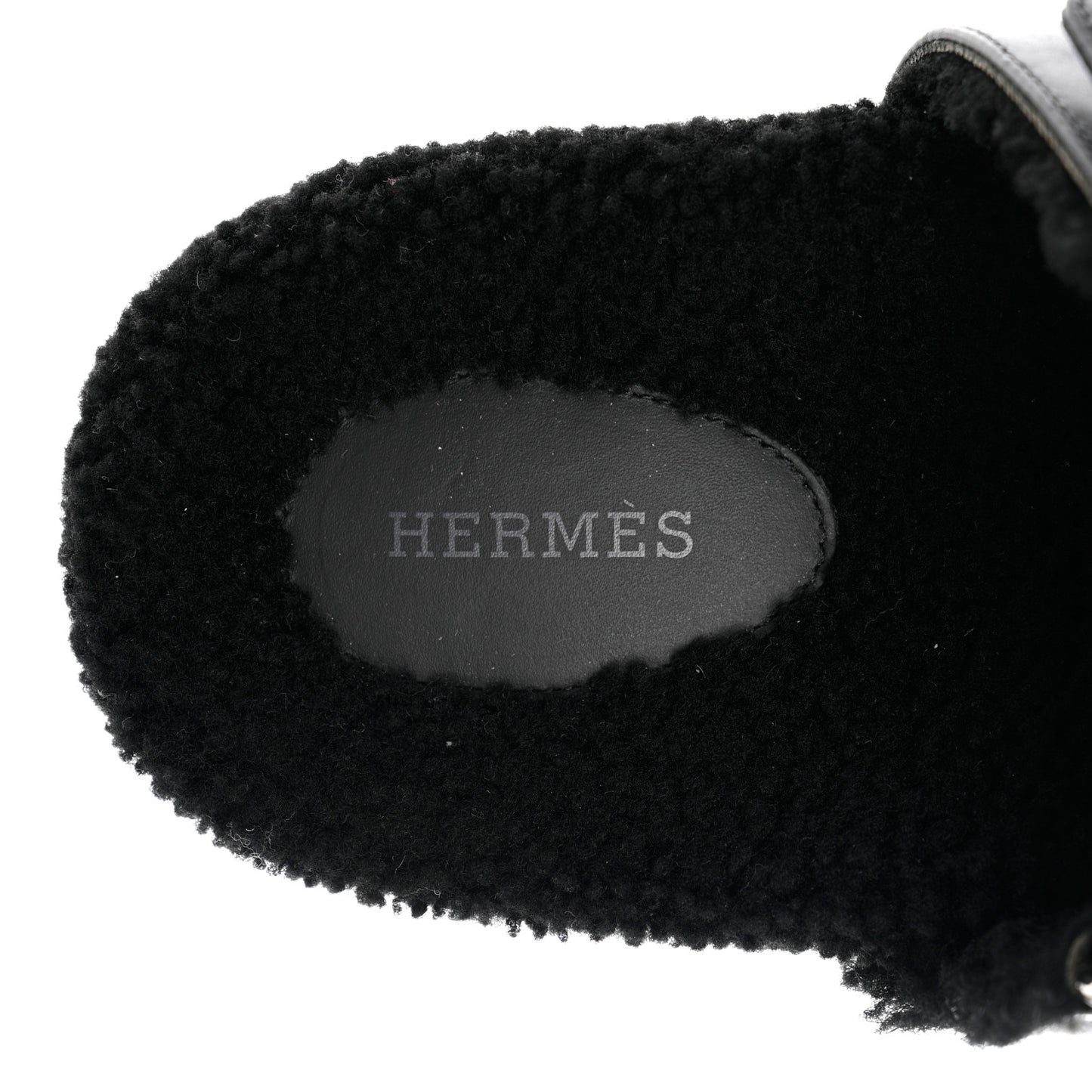 Calfskin Woolskin Mens Chypre Sandals 43 Black