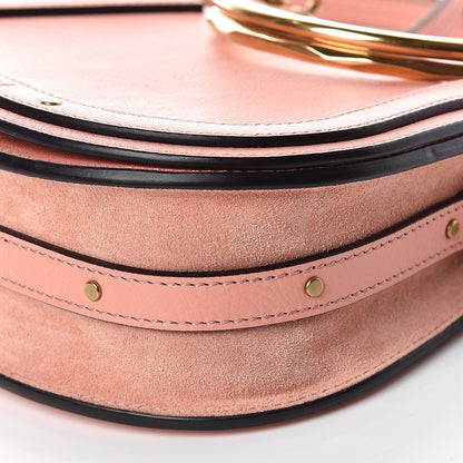 Chloe Calfskin Suede Small Nile Bracelet Bag Washed Pink 6 of 9