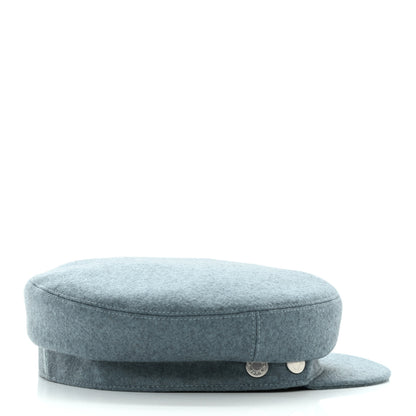Hermes Cashmere Womens Deauville Cap 59 Bleu Lichen 5 of 9
