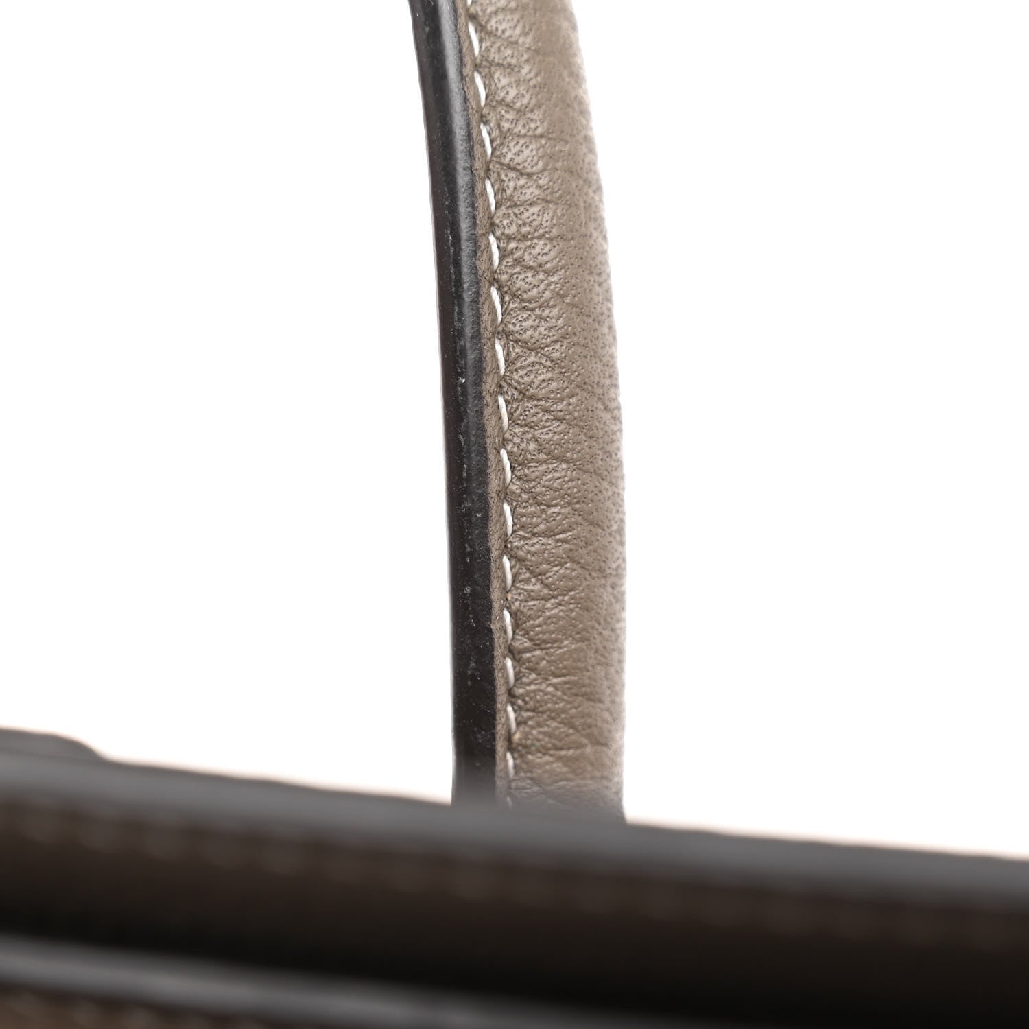 Celine Drummed Calfskin Nano Luggage Souris 10 of 10
