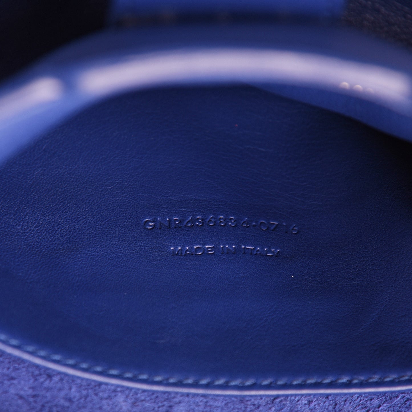 Calfskin Suede Baby Monogram Downtown Cabas Ultramarine