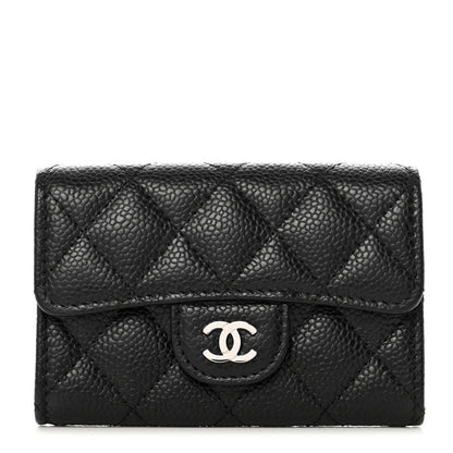 Chanel Caviar Quilted Flap Card Holder Black 1 of 8