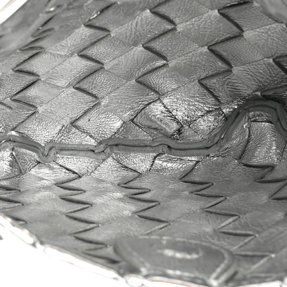 Bottega Veneta Mirror Laminated Nappa Intrecciato Mini Sardine Bag Silver 5 of 9