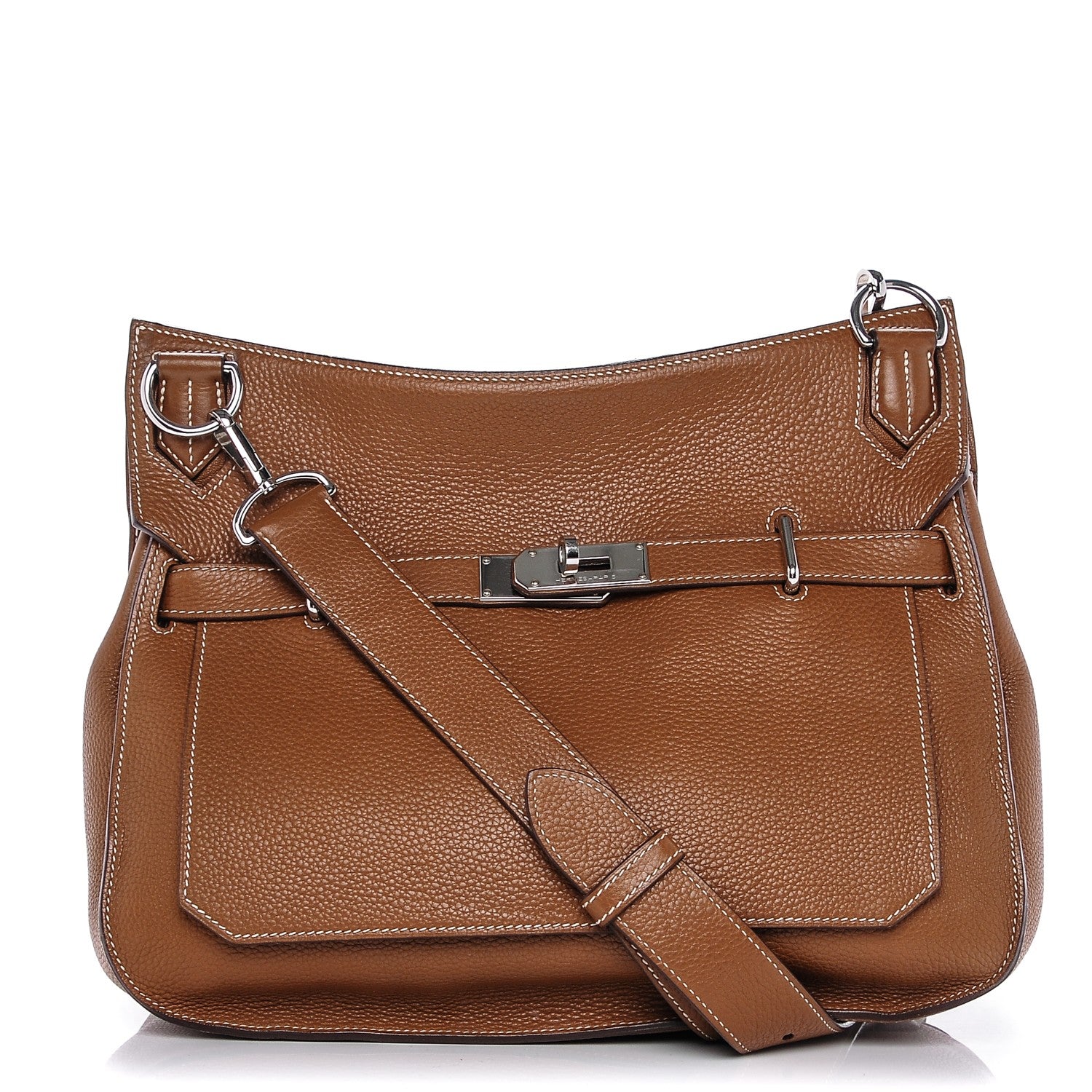 Hermes Taurillon Clemence Jypsiere 34 Gold 1 of 9