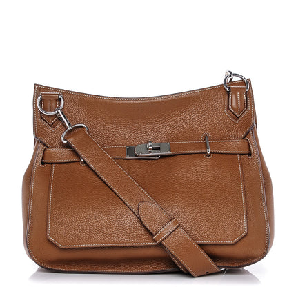 Hermes Taurillon Clemence Jypsiere 34 Gold 1 of 9