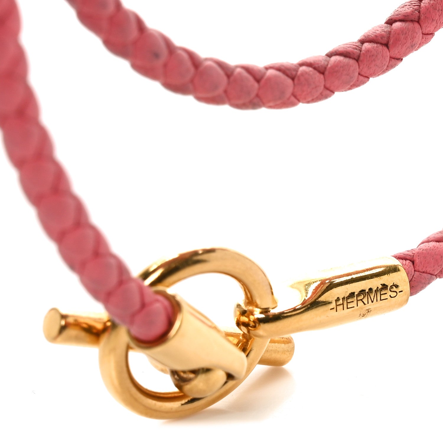 Hermes Swift Glenan Double Tour Bracelet T2 Rose Ete 4 of 5