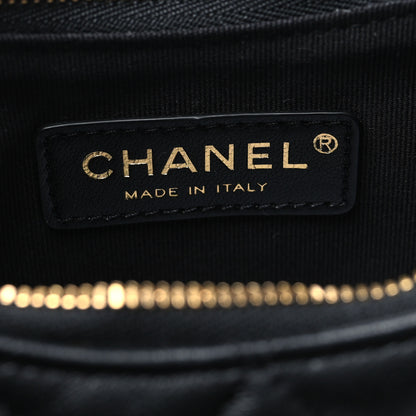 Chanel Lambskin Quilted Small Hobo Bag Black 6 of 10