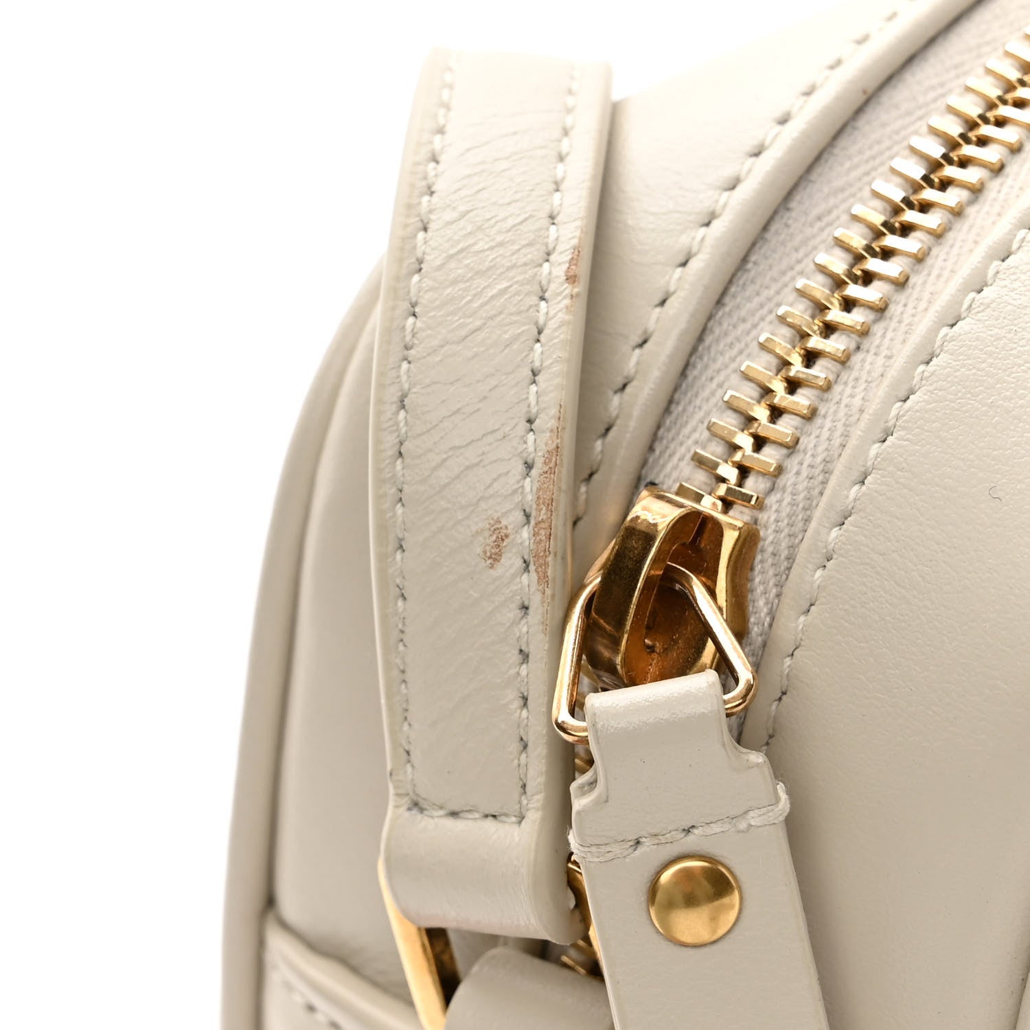 Saint Laurent Calfskin Matelasse Monogram Lou Camera Bag Crema Soft 11 of 11