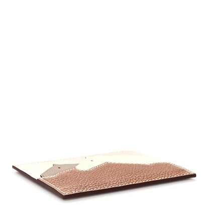 Hermes Barenia Faubourg Epsom Evercolor Les Petits Chevaux Card Holder Fauve Craie Beige De Weimar 4 of 8