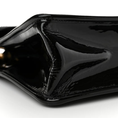 Chanel Patent Quilted Graphic Catch Flap Black 9 of 13