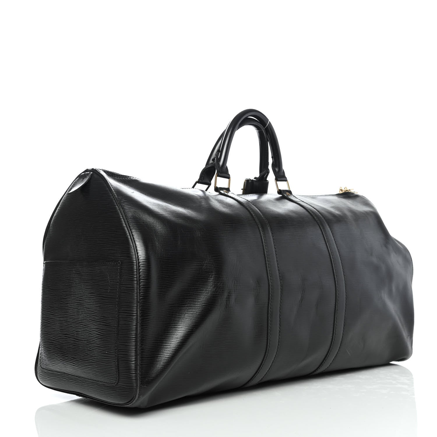 Louis Vuitton Epi Keepall 55 Black 2 of 4