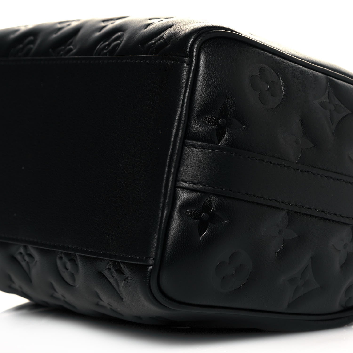 Louis Vuitton Lambskin Embossed Monogram Speedy 22 Bandouliere Black 8 of 8