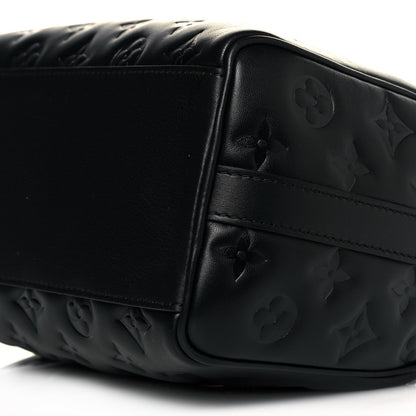 Louis Vuitton Lambskin Embossed Monogram Speedy 22 Bandouliere Black 8 of 8