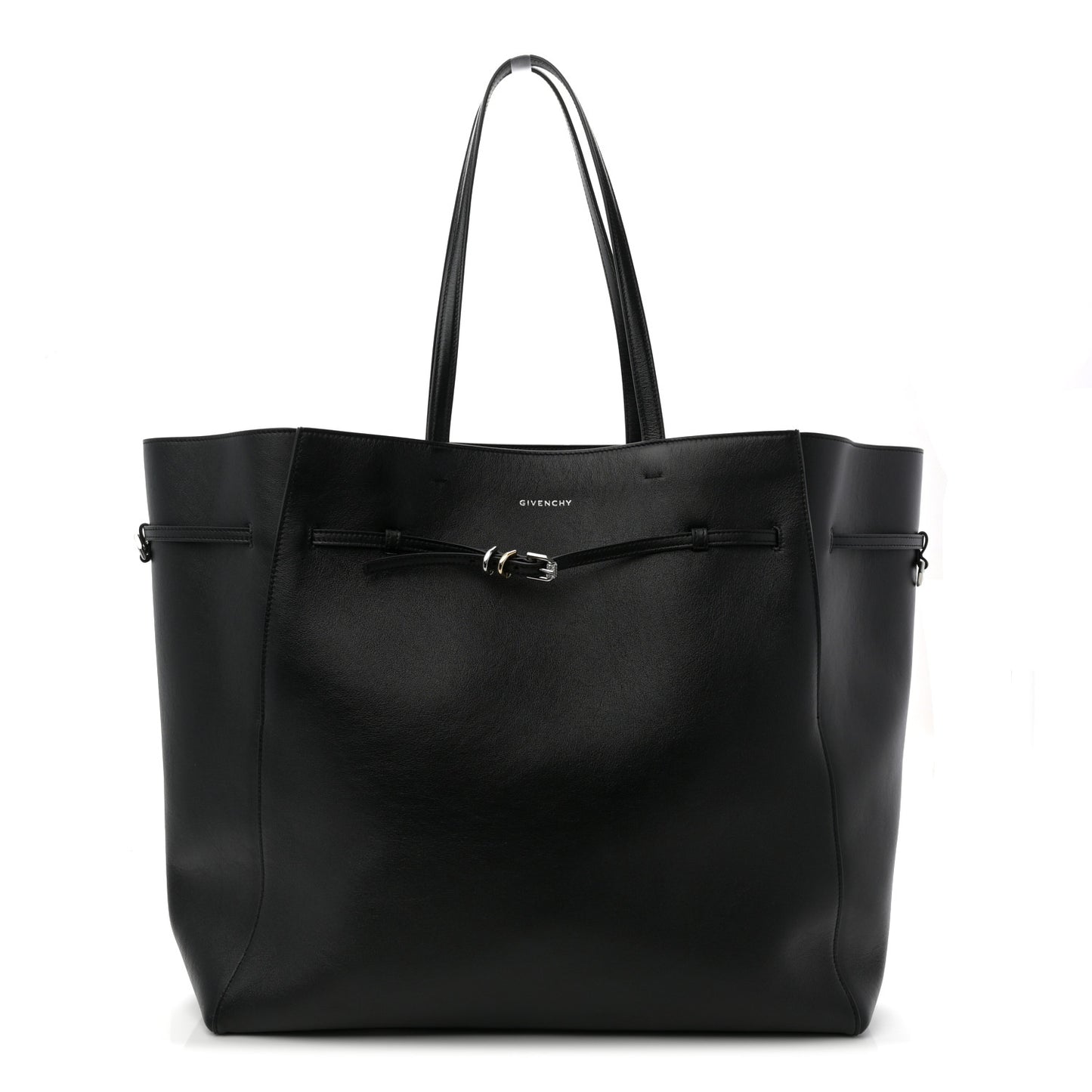 Calfskin Voyou Large North South Tote Black