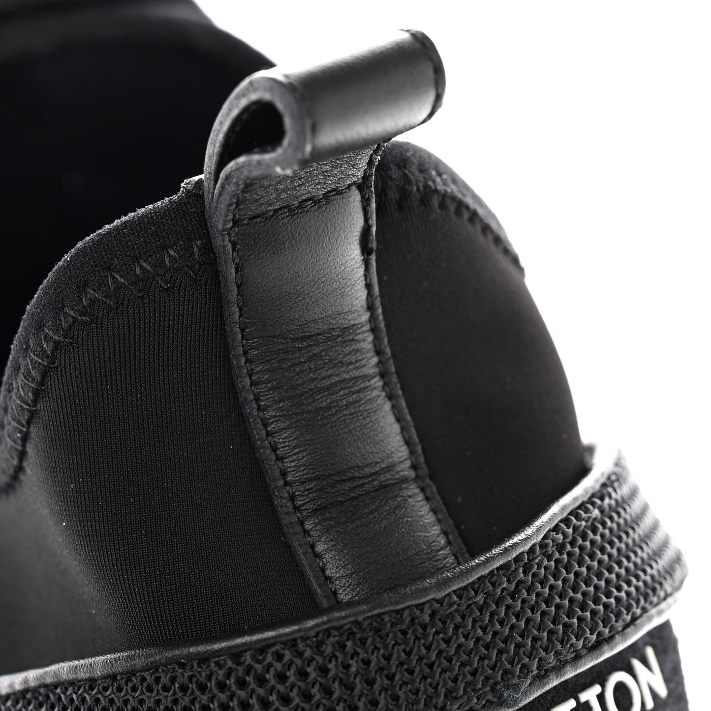 Calfskin Monogram Run Away Sneakers 39 Black