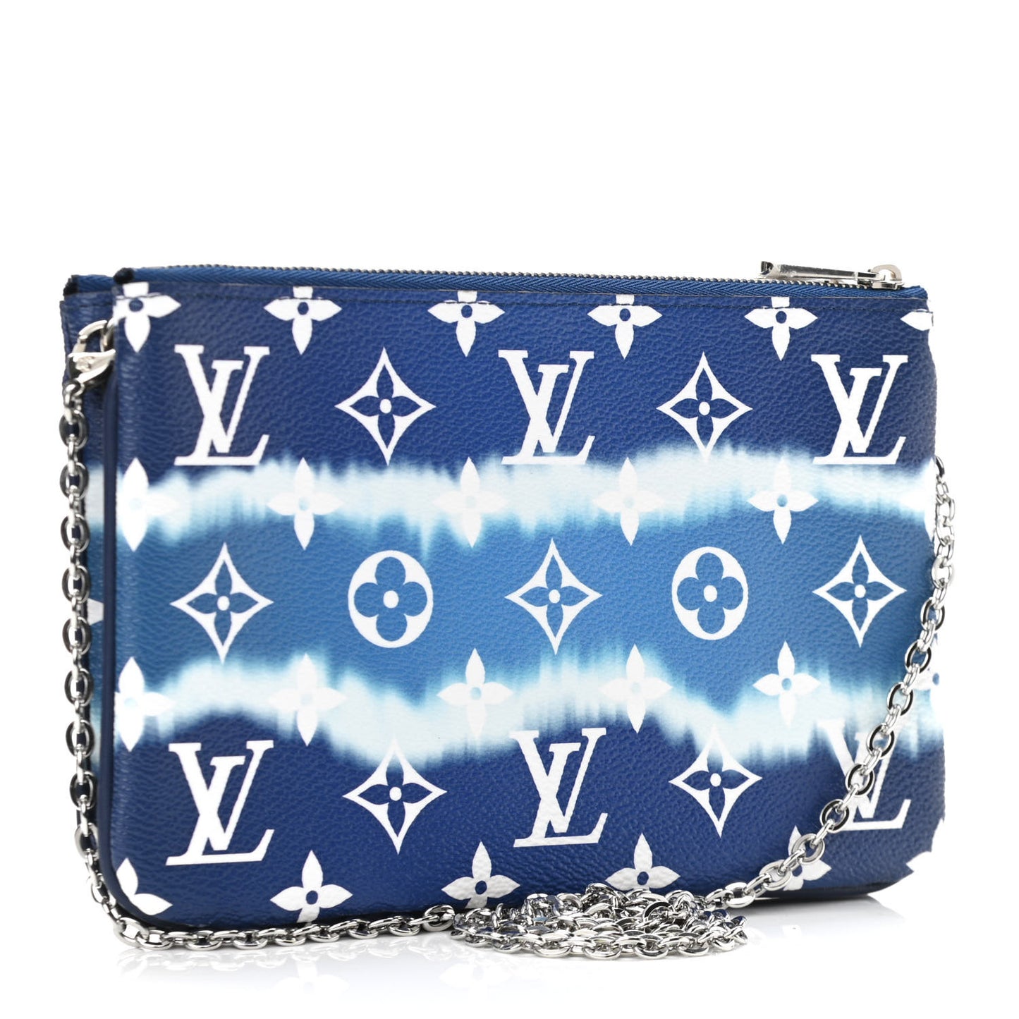 Monogram Giant Escale Double Zip Pochette Blue