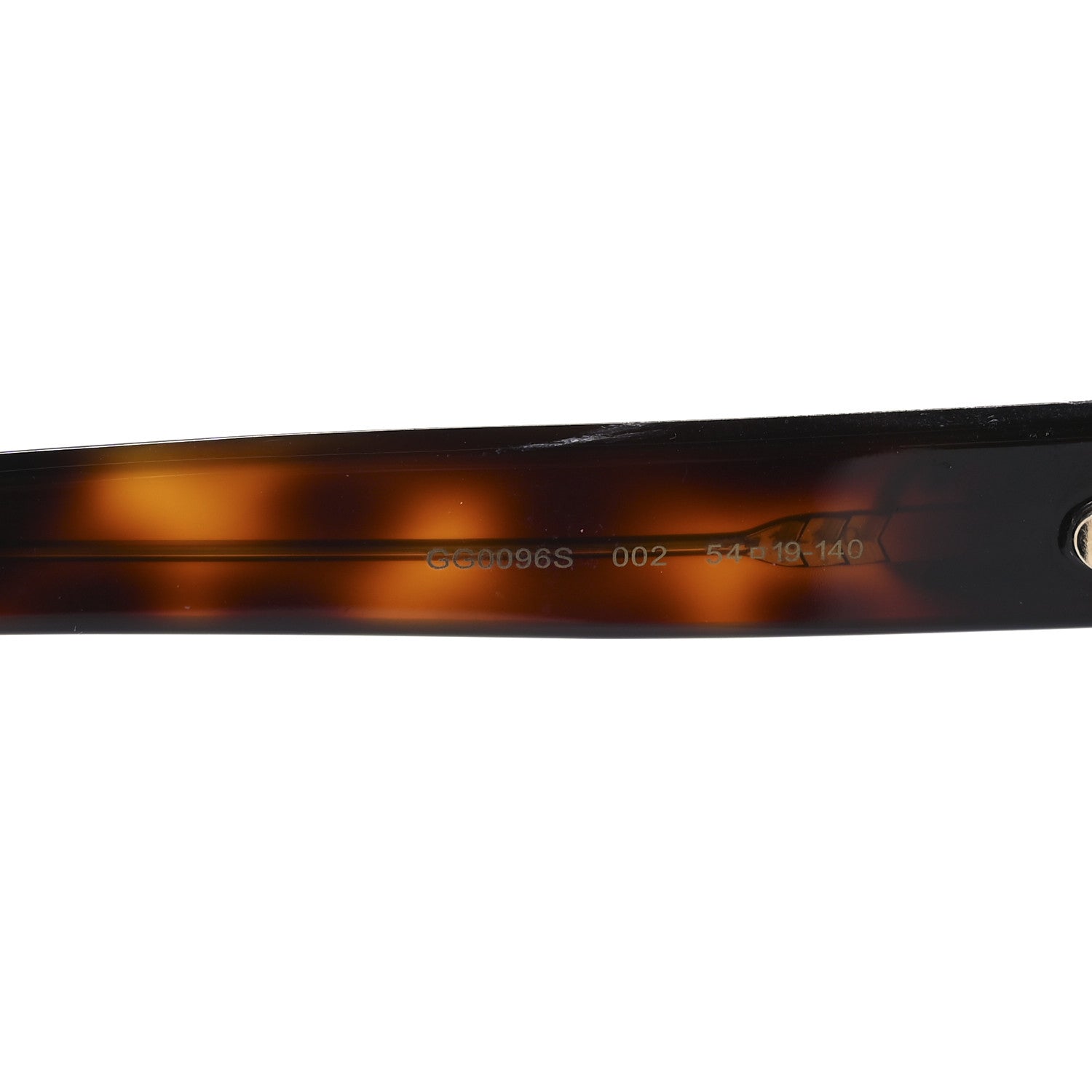 Gucci Acetate Square Frame GG0096S Sunglasses Tortoise 5 of 9