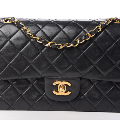 Chanel Lambskin Quilted Medium Double Flap Black 11 of 11