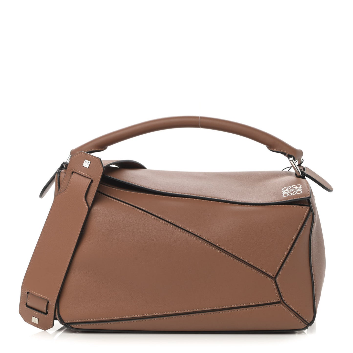 Calfskin Medium Puzzle Bag Tan