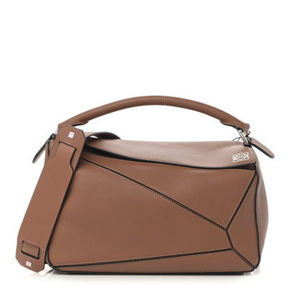 Loewe Calfskin Medium Puzzle Bag Tan 1 of 11
