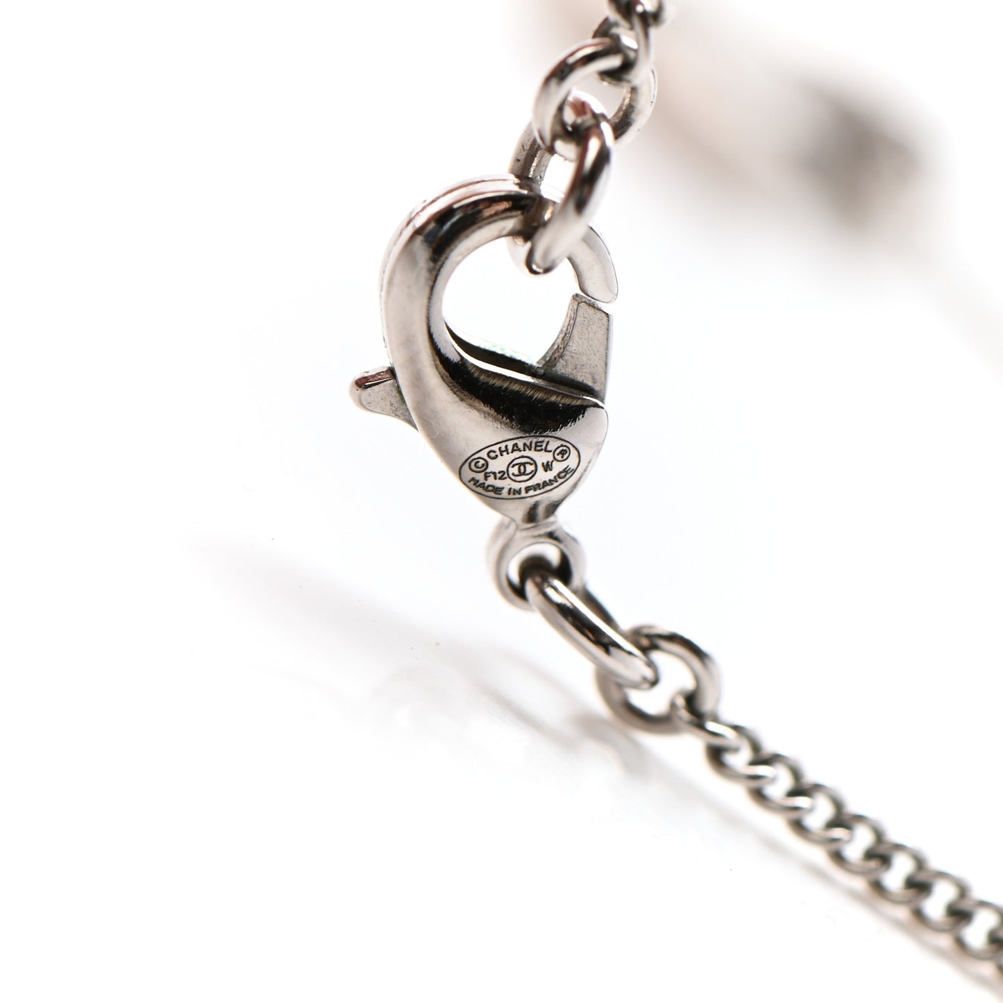 Crystal CC Necklace Silver