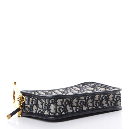 Christian Dior Oblique Diorquake Clutch Blue 3 of 7
