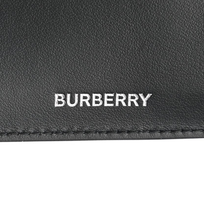 Burberry Calfskin Embossed Monogram Bi-Fold Wallet Black White 6 of 6