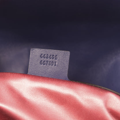 Gucci Velvet Matelasse Medium GG Marmont Shoulder Bag Cobalt Blue 7 of 13