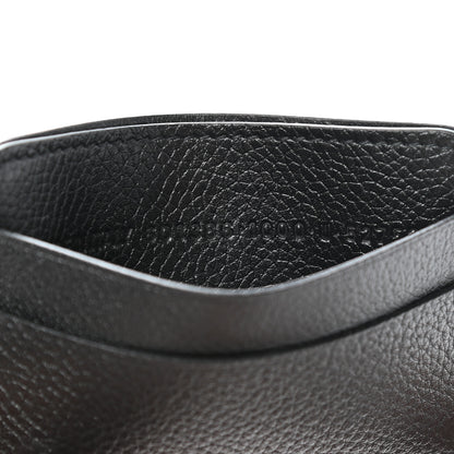 Balenciaga Grained Calfskin BB Card Holder Black 8 of 9