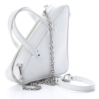 Balenciaga Calfskin XS Triangle Chain Duffle White 3 of 20